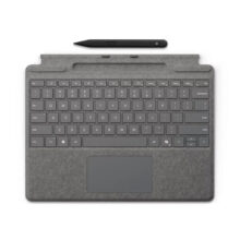 تبلت 13 اینچی مایکروسافت مدل Surface Pro 8-Core i7 ظرفیت 1 ترابایت و رم 16 گیگابایت به همراه کیبورد Surface Pro Copilot و قلم Slim Pen 2