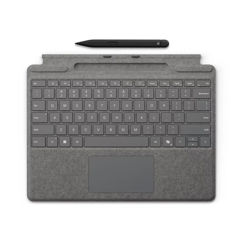 تبلت 13 اینچی مایکروسافت مدل Surface Pro 8-Core i7 ظرفیت 1 ترابایت و رم 16 گیگابایت به همراه کیبورد Surface Pro Copilot و قلم Slim Pen 2
