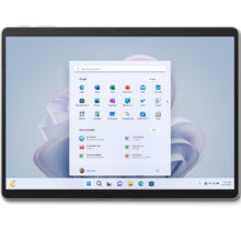تبلت مایکروسافت مدل Surface Pro 9-i7 1255U ظرفیت 512 گیگابایت و رم 16 گیگابایت به همراه کیبورد Signature Black و قلم Slim Pen 2