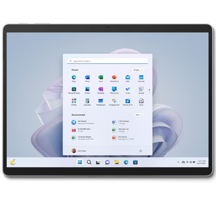 تبلت مایکروسافت مدل Surface Pro 9-i7 1255U ظرفیت 512 گیگابایت و رم 16 گیگابایت به همراه کیبورد Signature Black و قلم Slim Pen 2