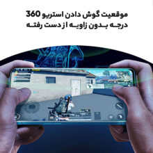 هدفون بلوتوثی مدل K55 با قابلیت حذف نویز (ANC)، درگاه شارژ USB Type-C، دارای کنترل لمسی روی گوشی‌ها، حالت Gaming، مقاومت در برابر رطوبت و عرق