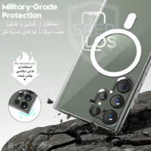 کاور مدل Clear MagSafe مناسب برای گوشی موبایل سامسونگ Galaxy S24 Ultra