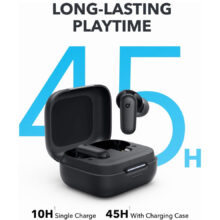 هدفون بلوتوثی انکر مدل Soundcore P30i با نویز کنسلینگ فعال (ANC)، درگاه شارژ USB Type-C، دارای 4 میکروفون با فناوری هوش مصنوعی، مجهز به دکمه لمسی و نشانگر LED مقاوم در برابر رطوبت و گردوغبار