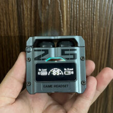 هدفون بلوتوثی دامیکس مدل M25-game بدون قابلیت نویز کنسلینگ، درگاه شارژ USB Type-C، امکان استفاده به صورت پاور بانک مقاوم در برابر آب