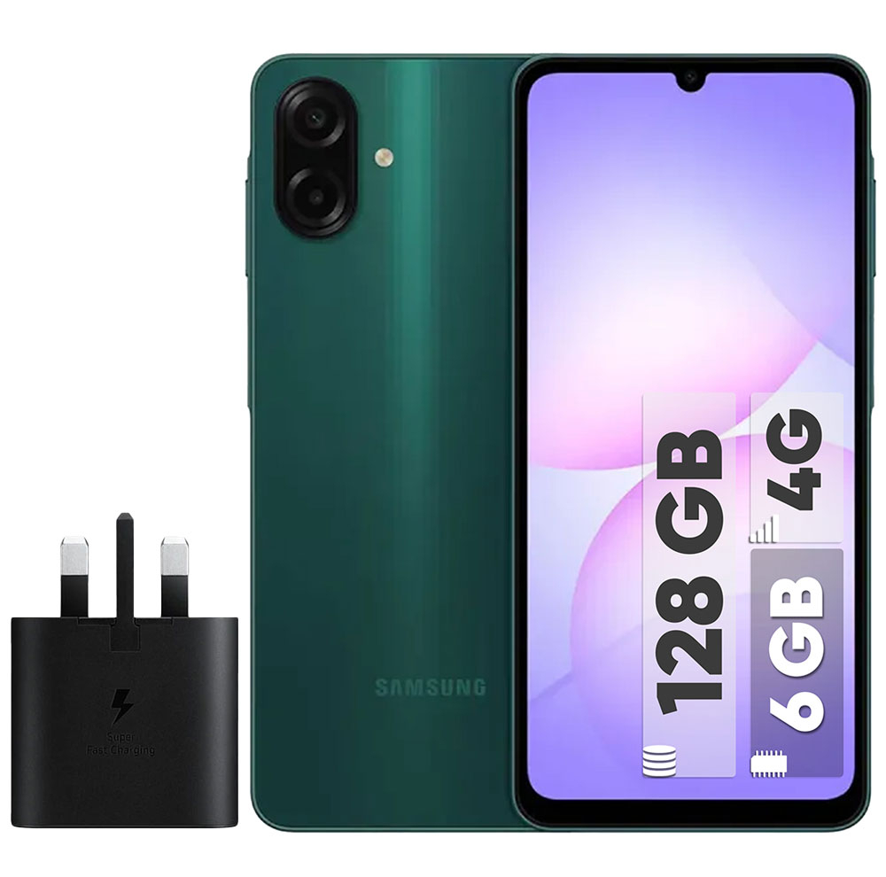 گوشی موبایل سامسونگ مدل Galaxy A07 دو سیم کارت ظرفیت 128گیگابایت و رم 6 گیگابایت به همراه شارژر 25 وات سامسونگ