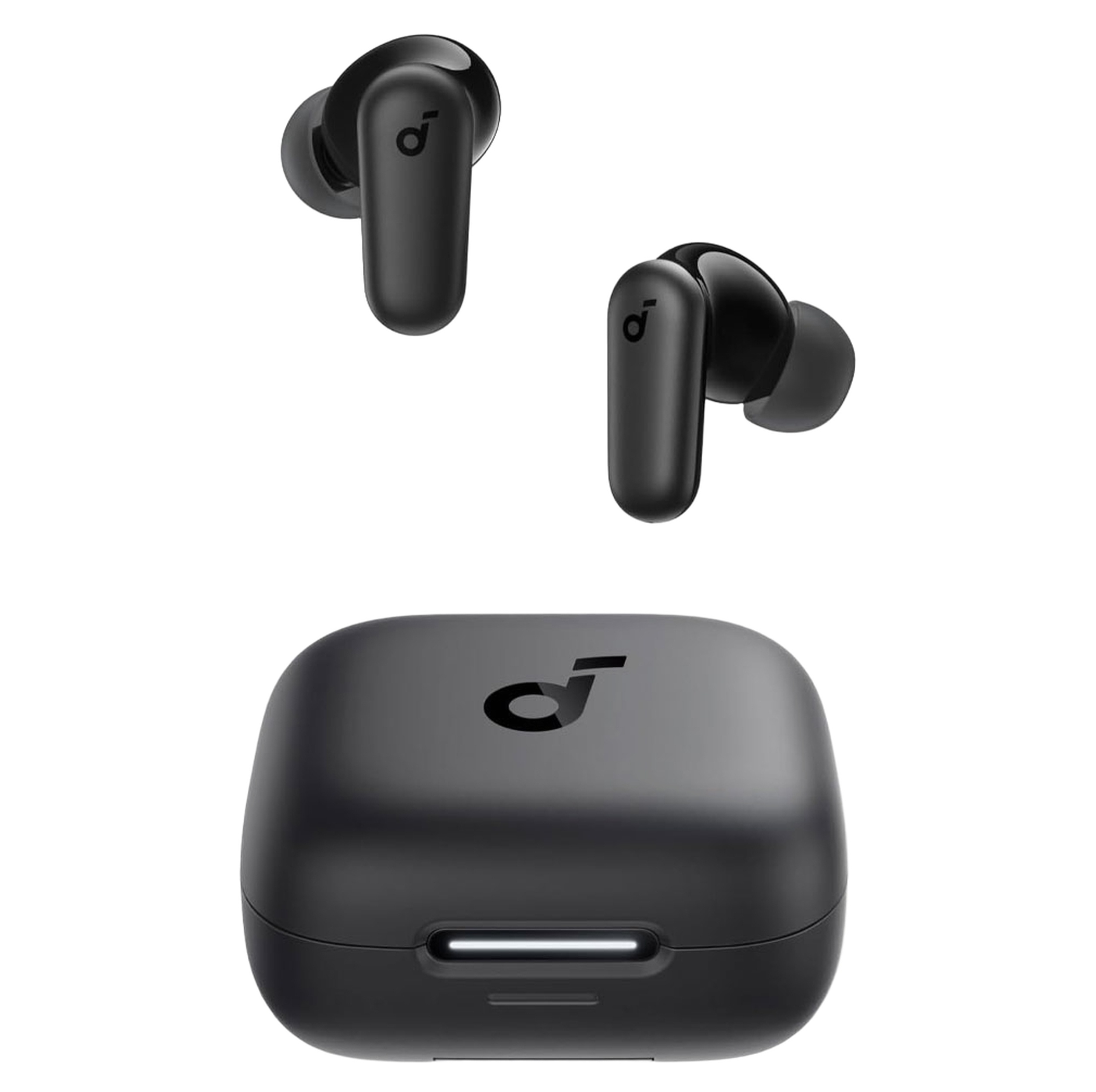 هدفون بلوتوثی انکر مدل Soundcore P30i با نویز کنسلینگ فعال (ANC)، درگاه شارژ USB Type-C، دارای 4 میکروفون با فناوری هوش مصنوعی، مجهز به دکمه لمسی و نشانگر LED مقاوم در برابر رطوبت و گردوغبار