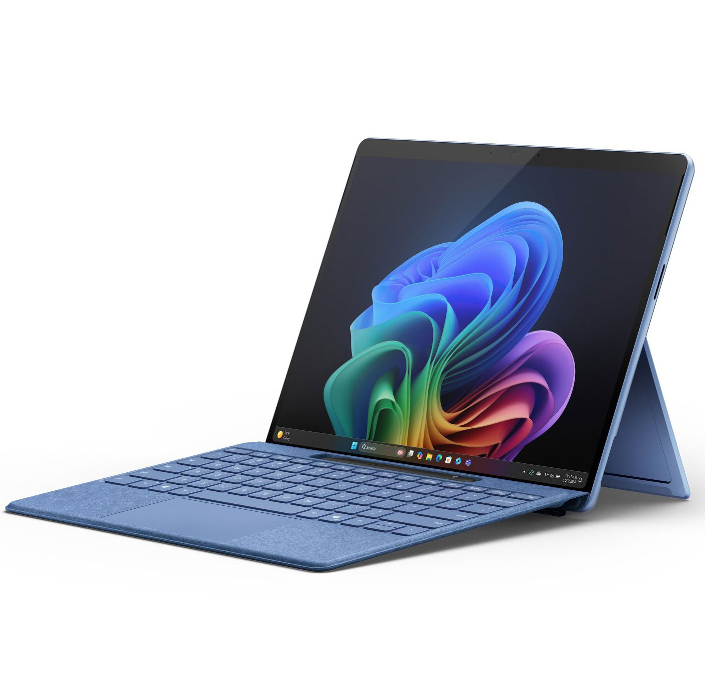 تبلت 13 اینچی مایکروسافت مدل Surface Pro 11-Snapdragon X Plus LCD ظرفیت 512 گیگابایت و رم 16 گیگابایت به همراه کیبورد Surface Pro Copilot و قلم Slim Pen 2